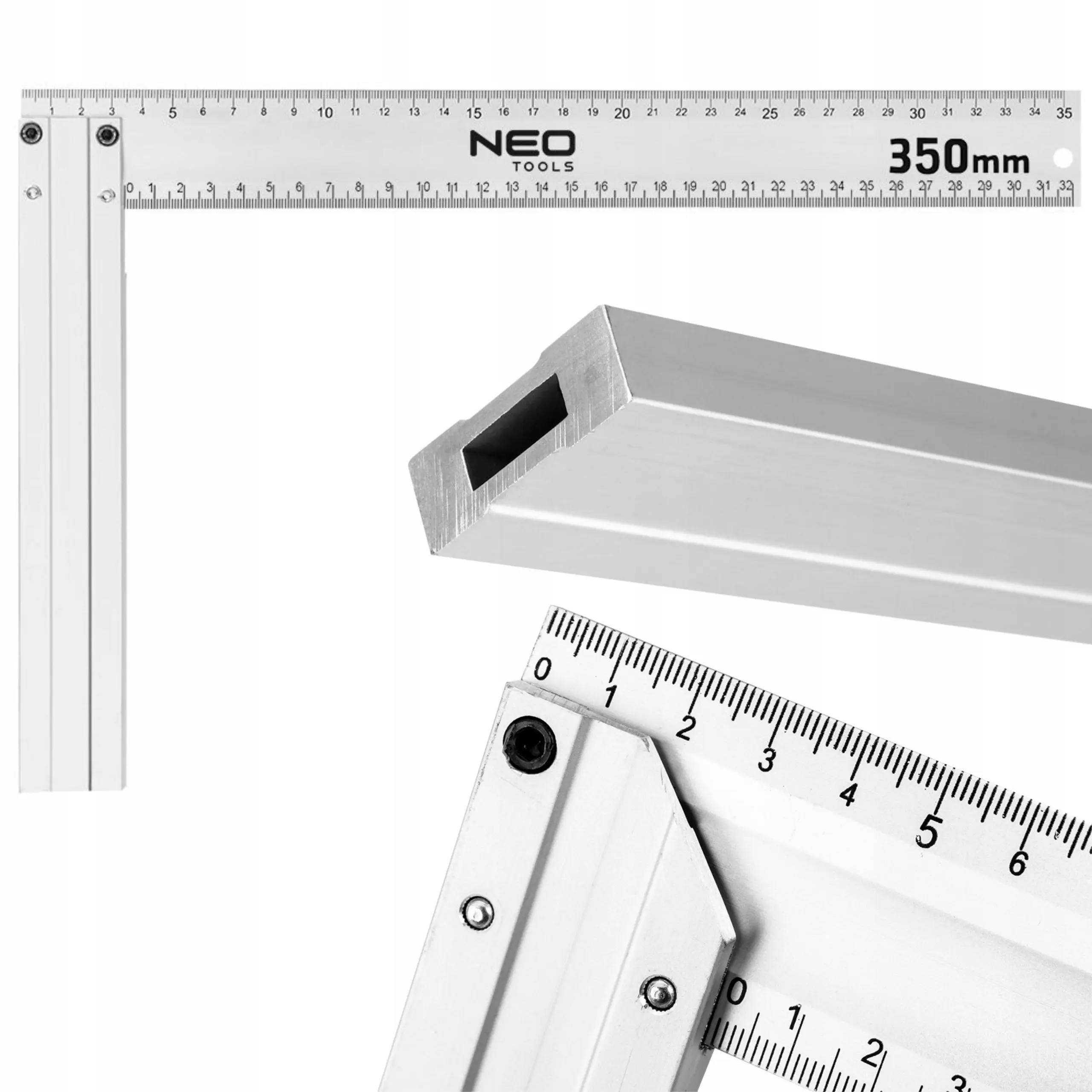 Kątownik budowlany aluminiowy 350 x 190 mm - Elektronika i akcesoria