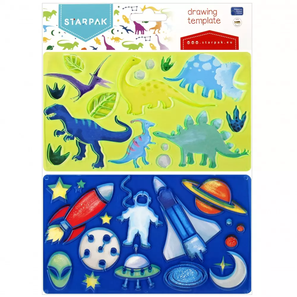 Szablon Rysunkowy Dinozaury/kosmos Pbh 48/192 - Papiernicze i szkolne