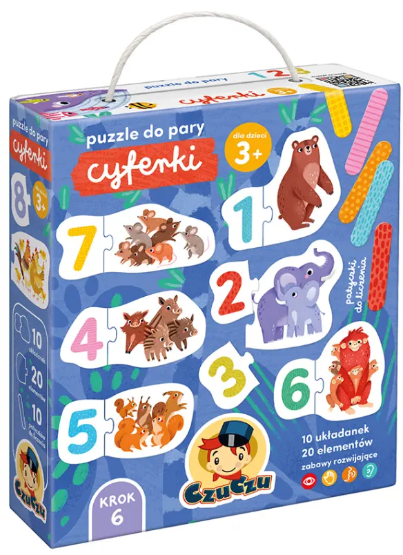 Puzzle CzuCzu do pary. Cyferki 3+ - Puzzle