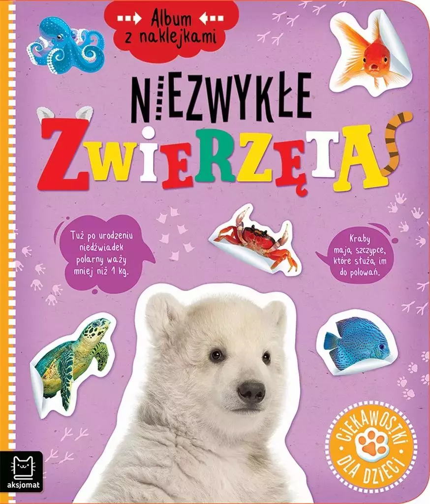 Album z naklejkami. Niezwykłe zwierzęta - Książki