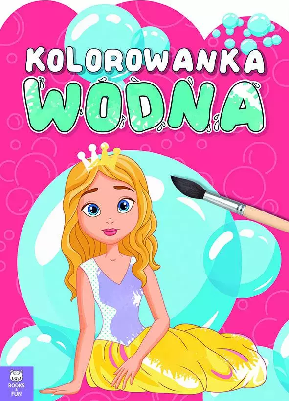 Kolorowanka wodna. Królewny - Książki
