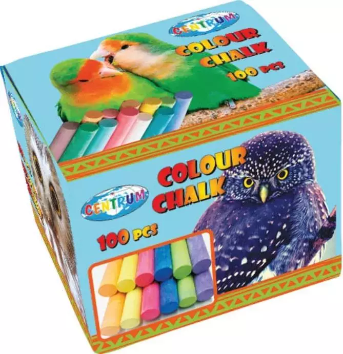 Kreda tablicowa kolorowa (100 sztuk) - Papiernicze i szkolne