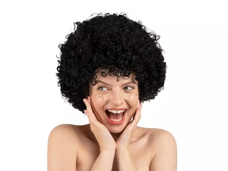 Peruka Afro czarna - Papiernicze i szkolne