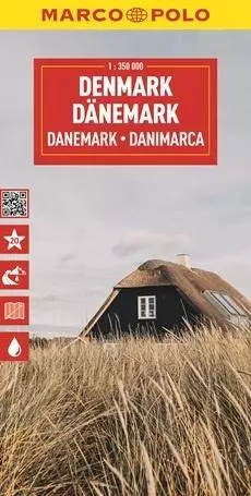 Mapa drogowa Dania 1:350 000 - Książki