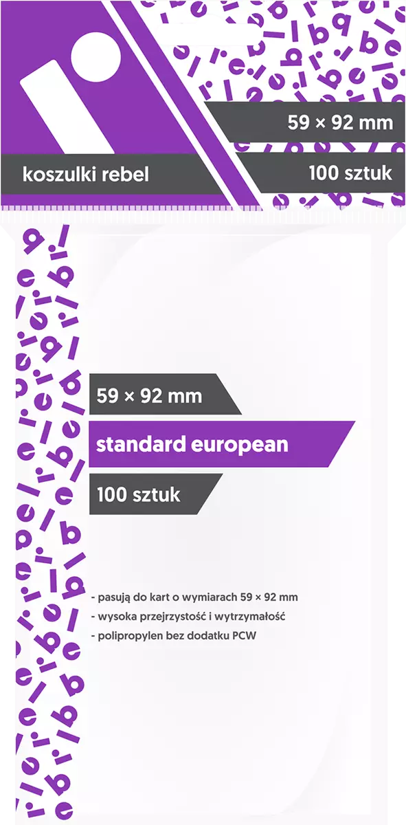 Koszulki na karty Standard European (100 sztuk) - Gry