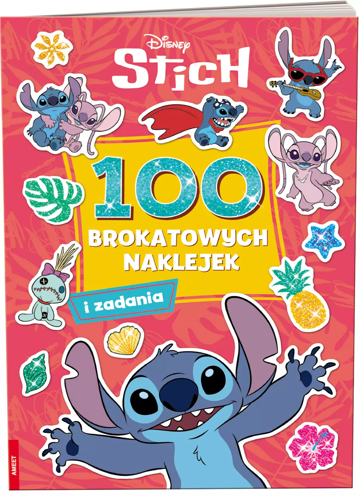 Stich. 100 brokatowych naklejek - Książki