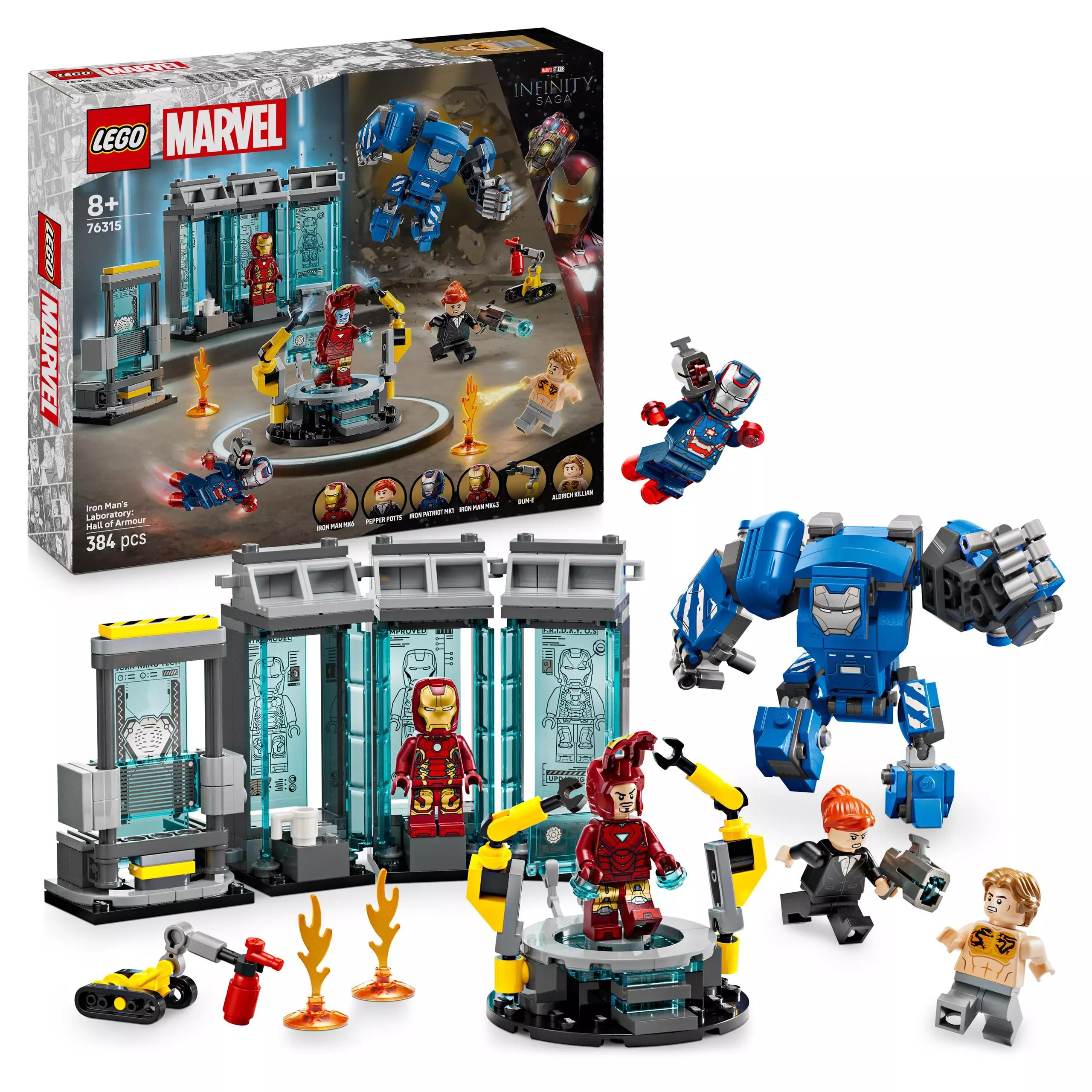LEGO Marvel Laboratorium Iron Mana. Zbrojownia 76315 - Zabawki