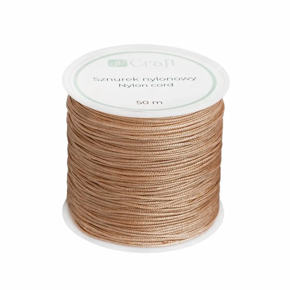 Sznurek nulonowy 0,8mm 50m Soft Carmel - Papiernicze i szkolne