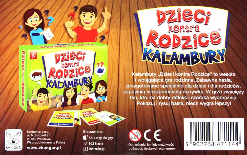 Dzieci kontra Rodzice. Kalambury - Gry