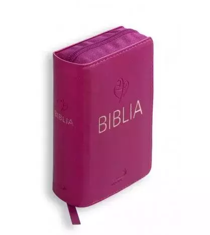 Biblia Tabor flex z zamkiem - malinowa - Książki