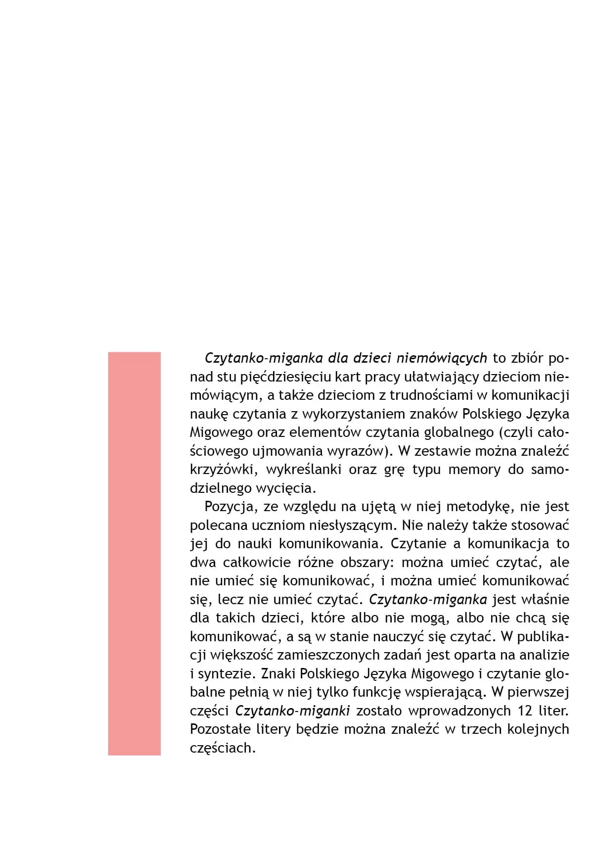 Czytanko-miganka dla dzieci niemówiących. Część 1 - Książki