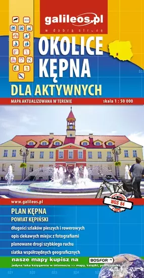 Okolice Kępna dla aktywnych, mapa turystyczna 1:50 000 - Książki