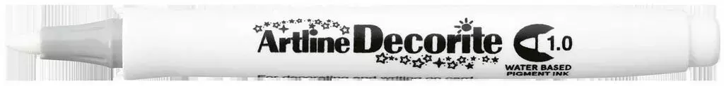 Marker permanentny Decorite biały ARTLINE - Papiernicze i szkolne