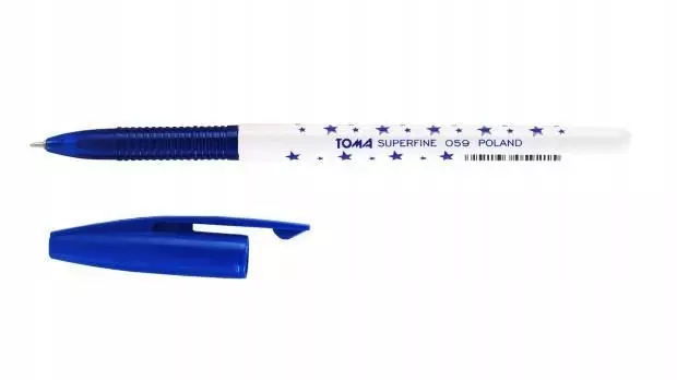 Długopis Superfine 0,5mm nieb. (20szt) TOMA - Książki