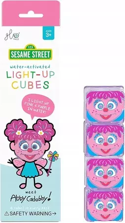 Glo Pals Kostki sensoryczne świecące w wodzie Abby Ulica Sezamkowa -zabawka - Zabawki