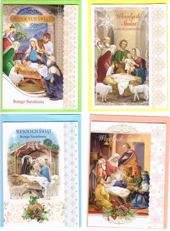 Karnet B6 Boże Narodzenie BNM religia (10szt) - Książki