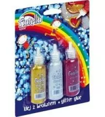 Klej brokatowy 3 kolory x 20ml - Książki