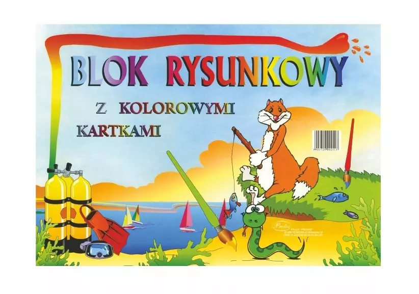 Blok rysunkowy kolorowy A4 16 kartek - Papiernicze i szkolne