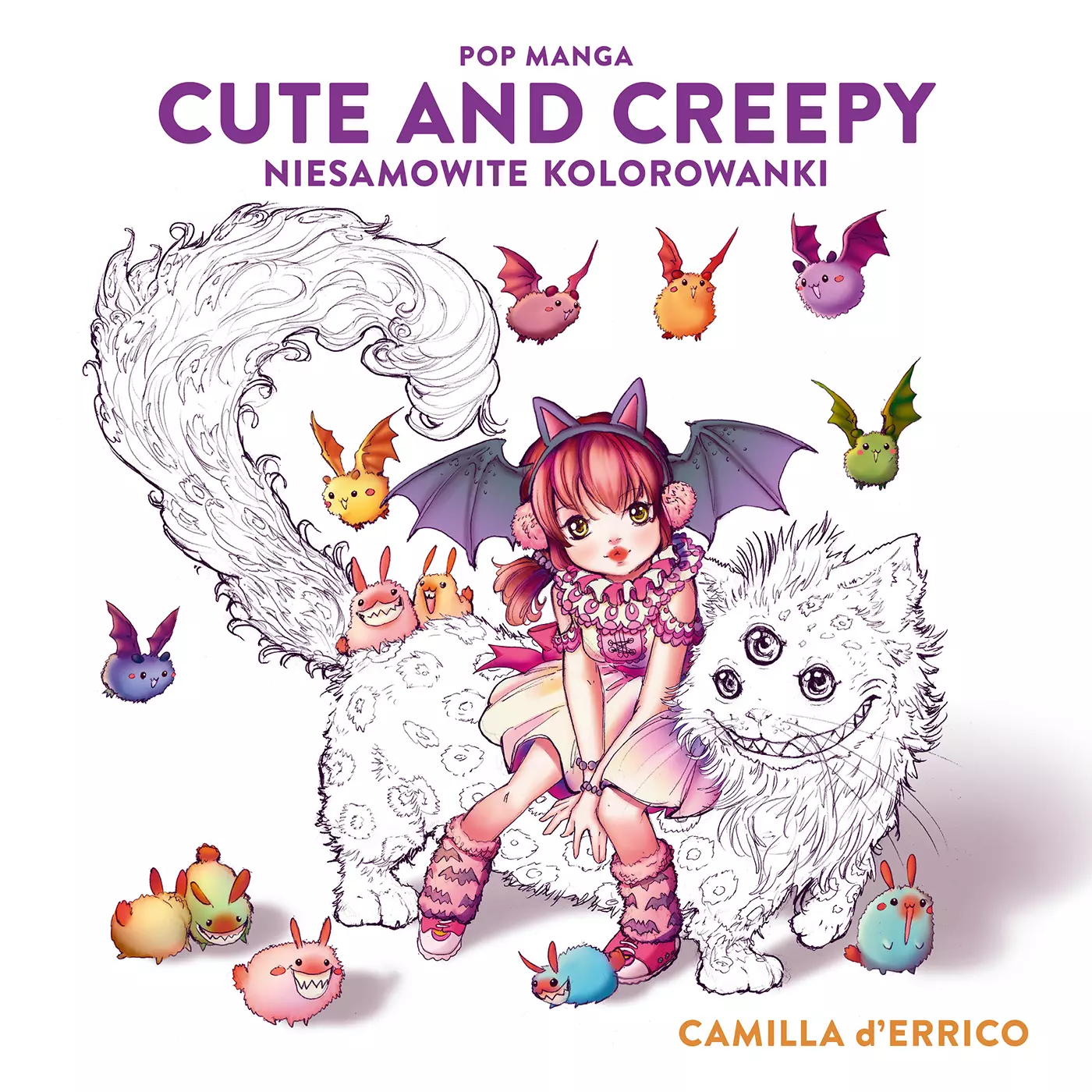 Pop manga cute and creepy. Niesamowite kolorowanki - Książki