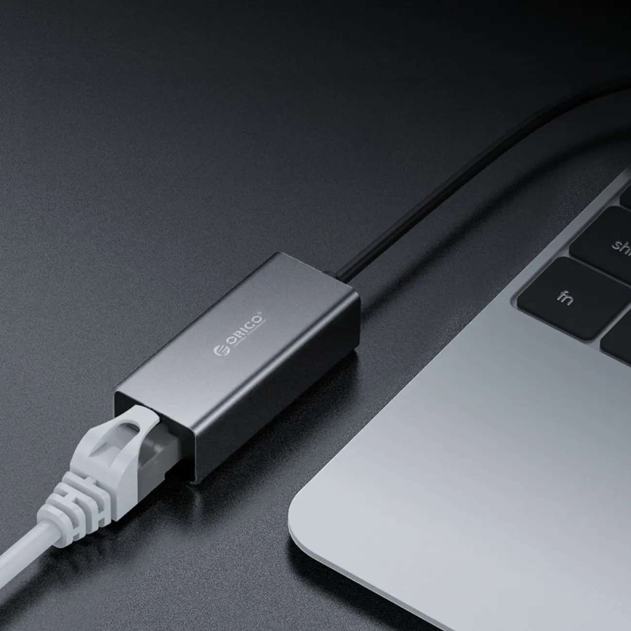 Adapter sieciowy Orico XC-R45-V1 USB-C do RJ45 Gigabit Ethernet 1 Gbps - czarny - Elektronika i akcesoria