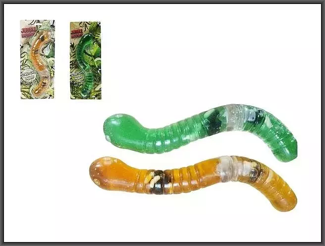 Hipo, Robak larwa 24 cm 2 rodzaje - Zabawki