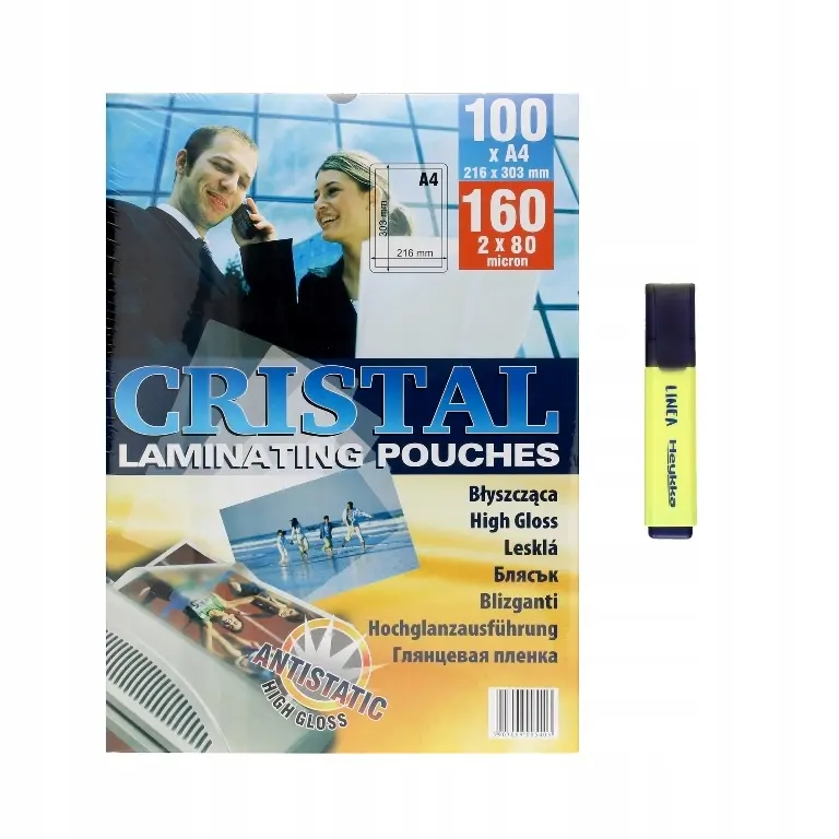 Folia do laminowania A4 80 mikronów antystatyczna - Papiernicze i szkolne