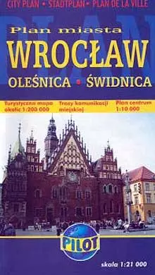 Plan miasta Wrocław Oleśnica Świdnica - Książki