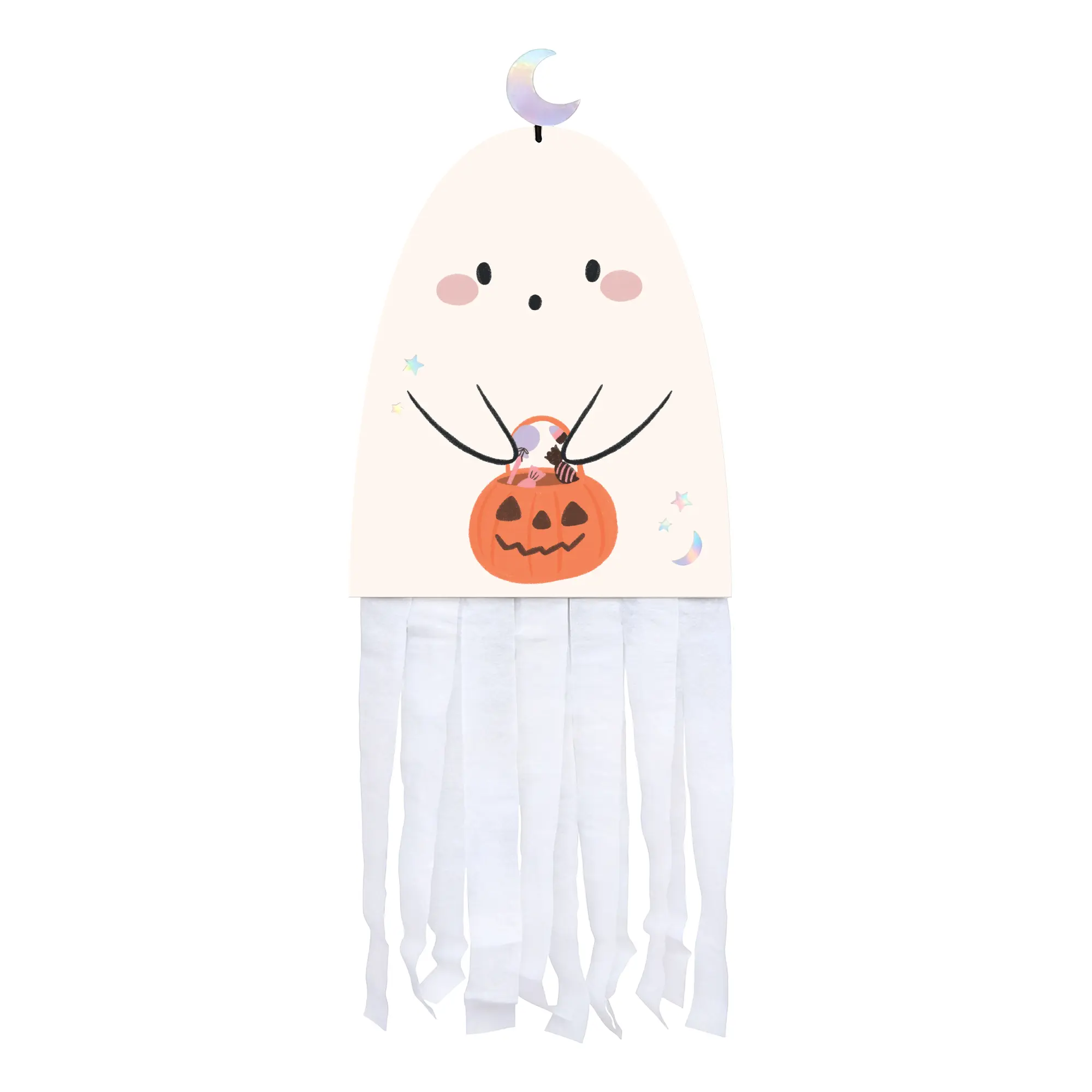 Dekoracja na drzwi Duszek Halloween 115x45 cm - zestaw DIY - Impreza