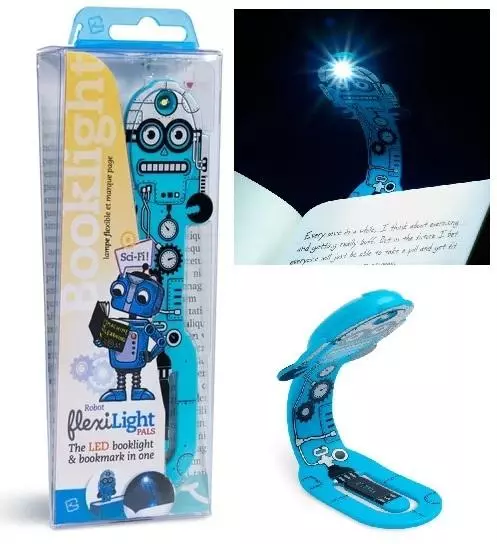 Flexilight Pals Robot Blue - Lampka do książki - Papiernicze i szkolne