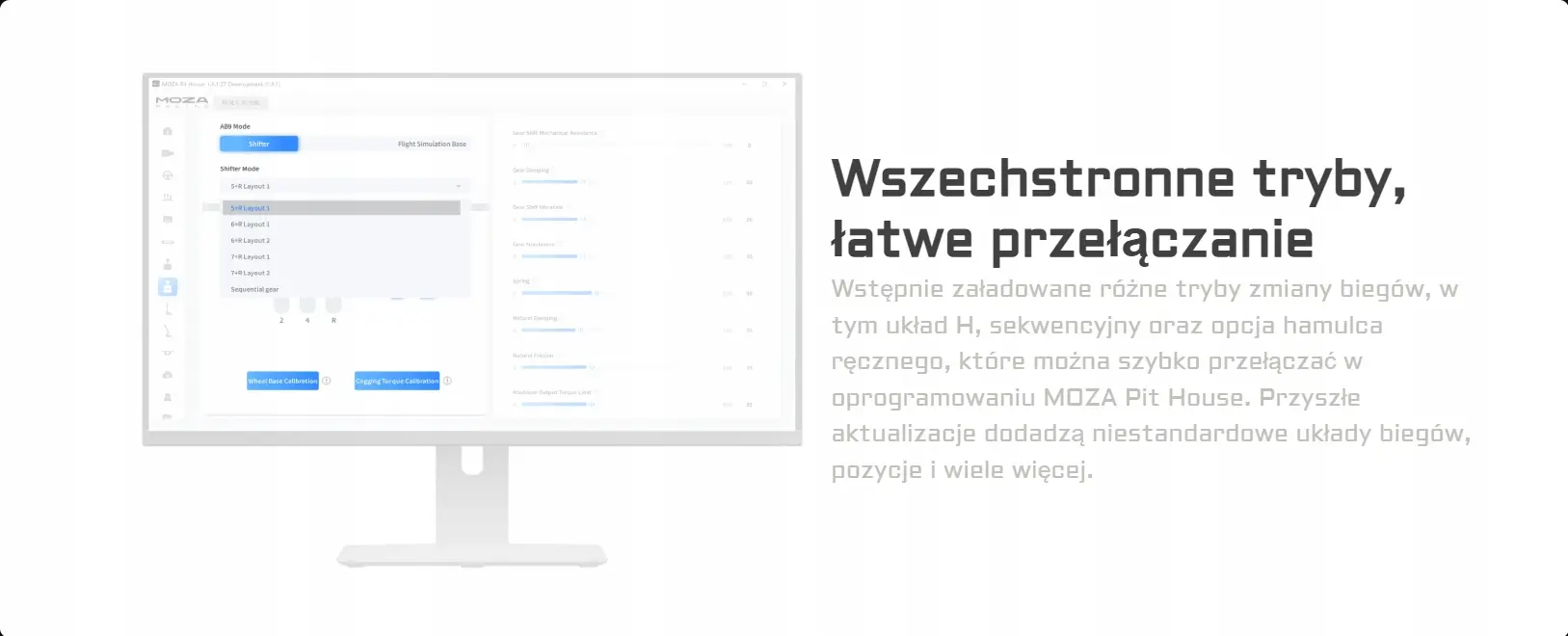 Drążek wymienny MOZA RACING RS079 - Elektronika i akcesoria