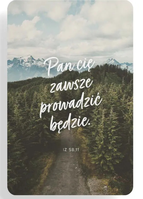 Magnes na lodówkę "Pan Cię zawsze", las - Papiernicze i szkolne