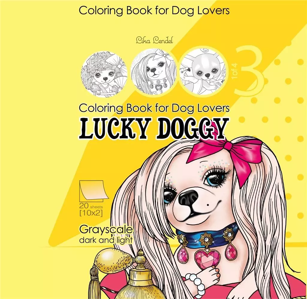 Kolorowanka antystresowa 200x200 Lucky Doggy 3 - Książki