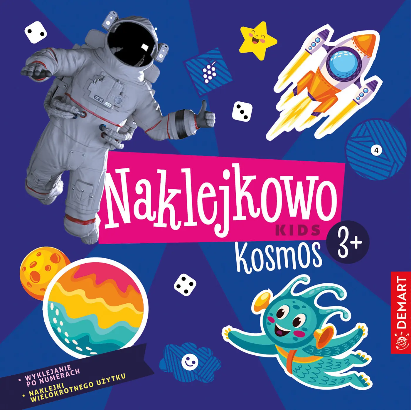 Kosmos. Naklejkowo Kids 3+ - Książki