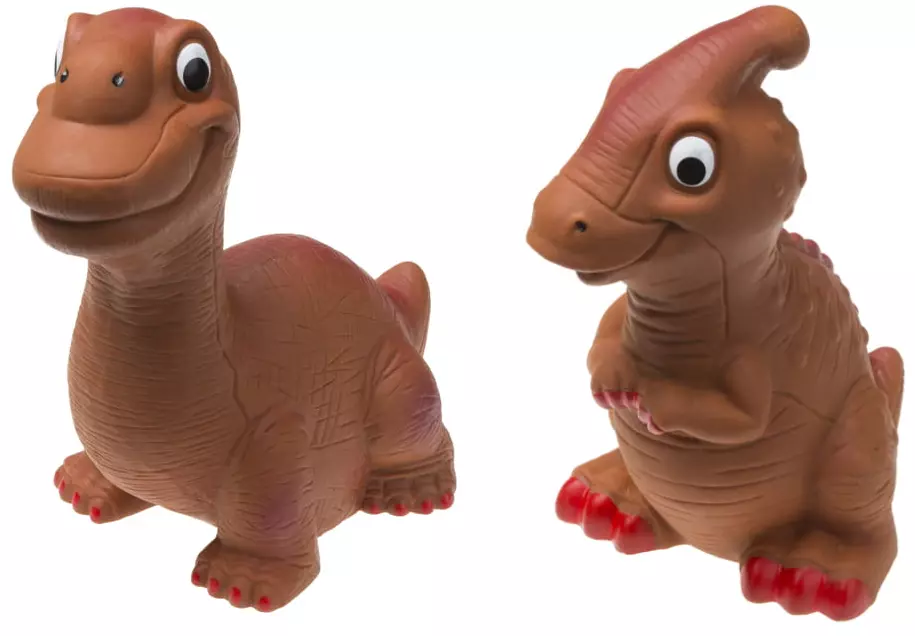 Dinozaur duży piszczący, mix wzorów - Zabawki