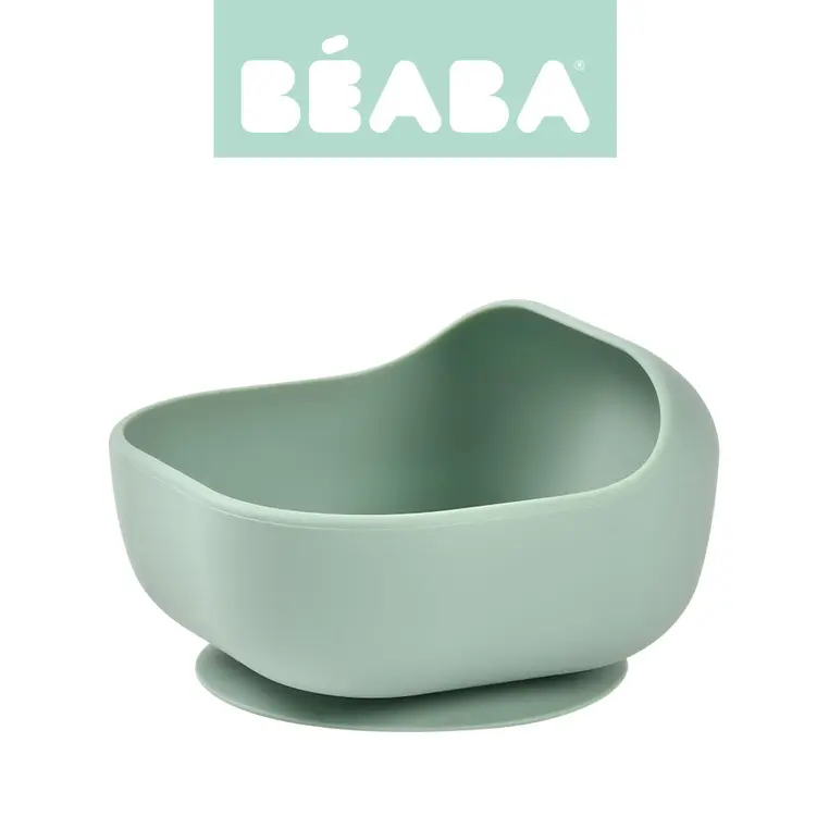 Beaba Silikonowa miseczka z przyssawką Sage green (stary indeks: 913547) - Mama i dziecko
