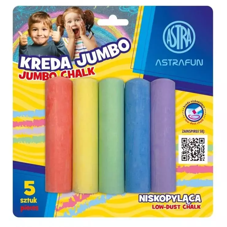 Kreda Jumbo Fun 5szt ASTRA - Papiernicze i szkolne