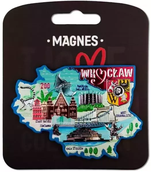 Magnes I love Poland Wrocław ILP-MAG-A-WR-27 - Papiernicze i szkolne