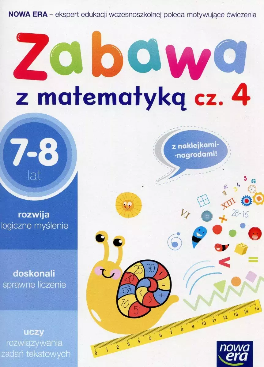 Szkoła na miarę. Zabawa z matematyką. Zeszyt ćwiczeń. 7-8 lat. Część 4 - Książki
