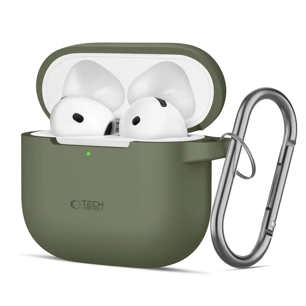 Tech-Protect Silicone Hook Apple AirPods 4 Olive Green - Elektronika i akcesoria