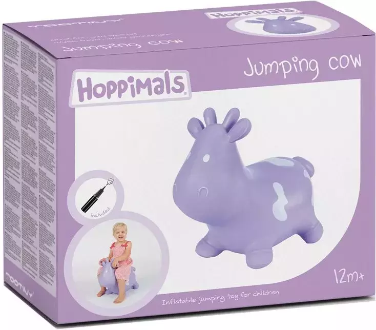 Hoppimals. Skoczek krówka, fioletowa - Zabawki