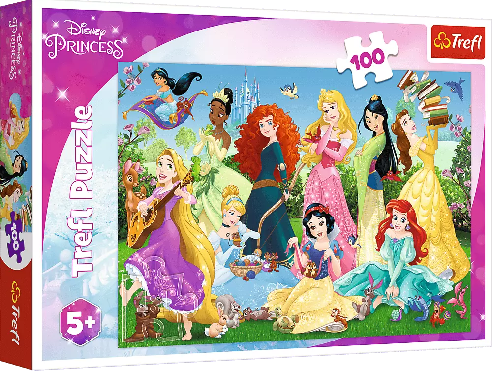 Puzzle 100 elementów. Disney Princess. Czarujące księżniczki - Puzzle