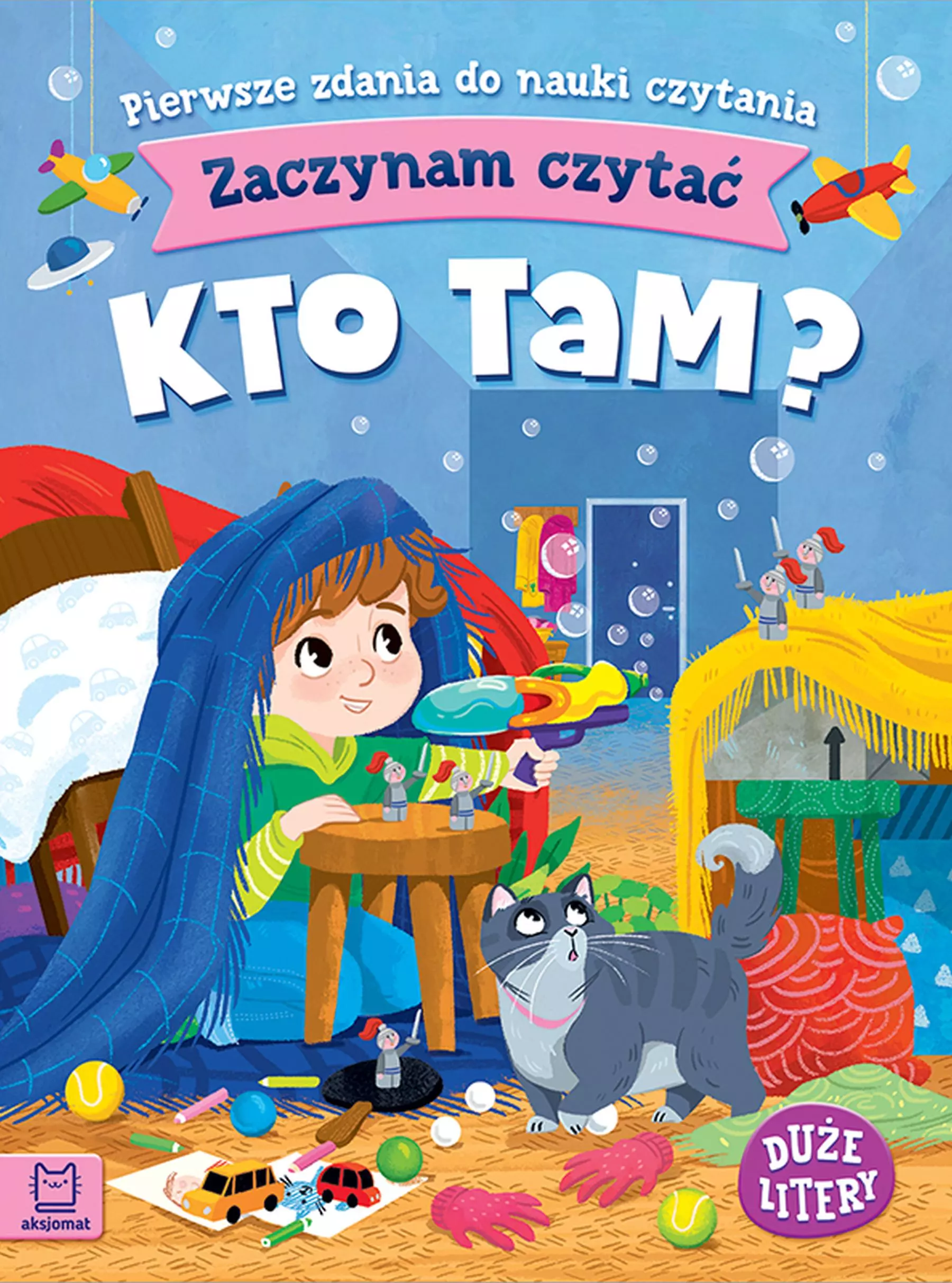 Zaczynam czytać. Duże litery. Pierwsze zdania do nauki czytania. Kto tam? - Książki