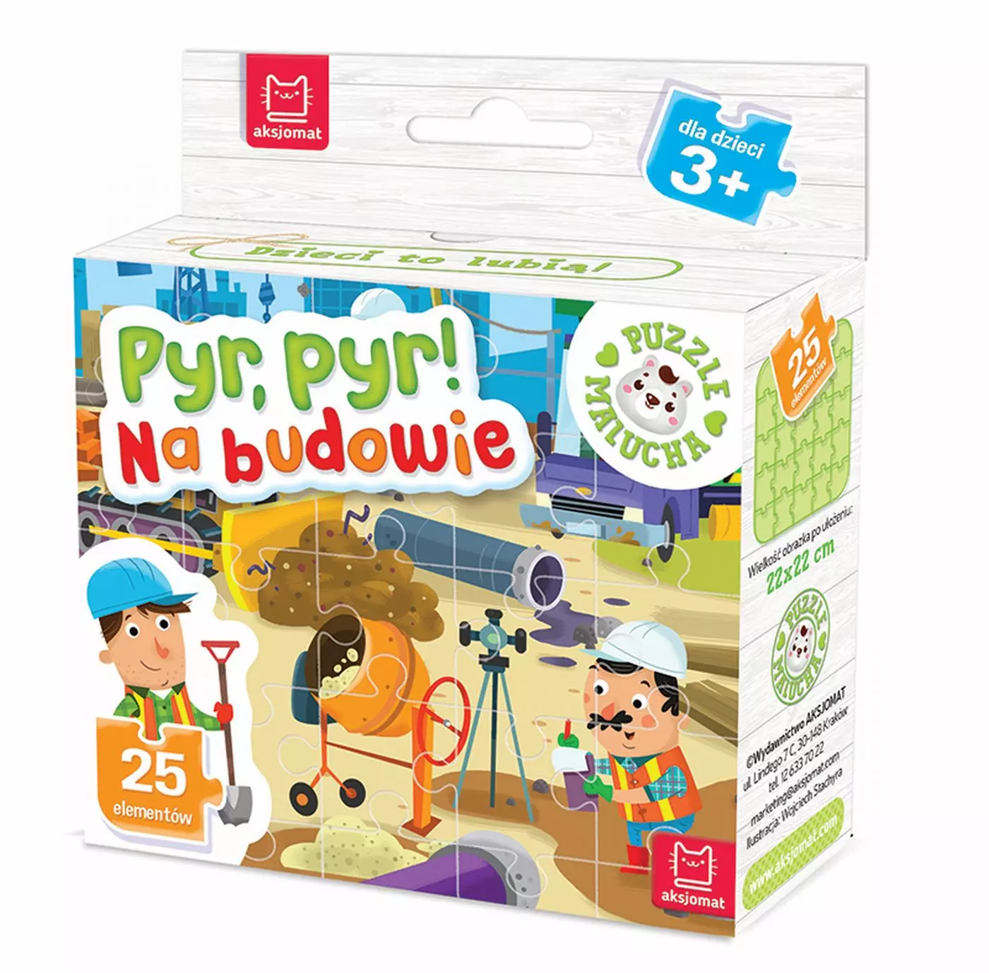 Puzzle malucha 25 elementów. Pyr, pyr! Na budowie - Puzzle
