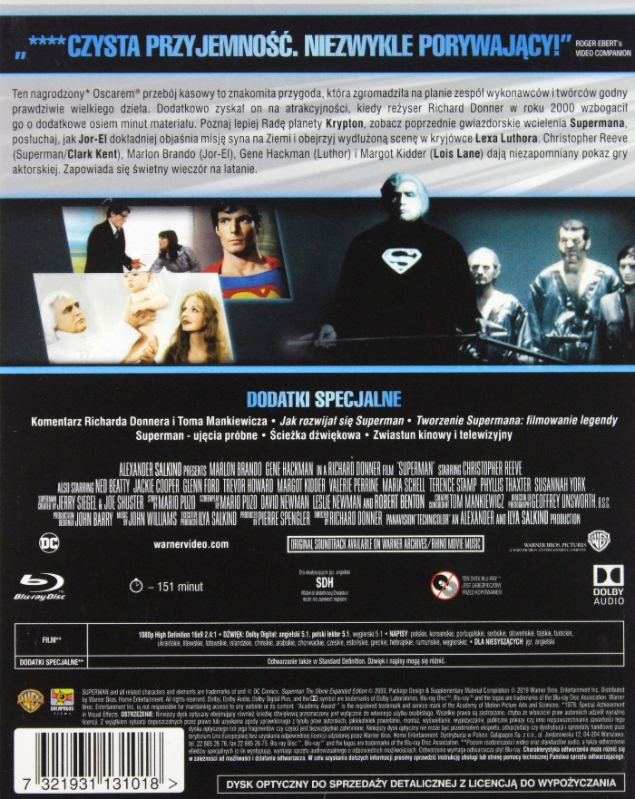 Kolekcja DC. Superman. Edycja specjalna, Blu-ray - Filmy