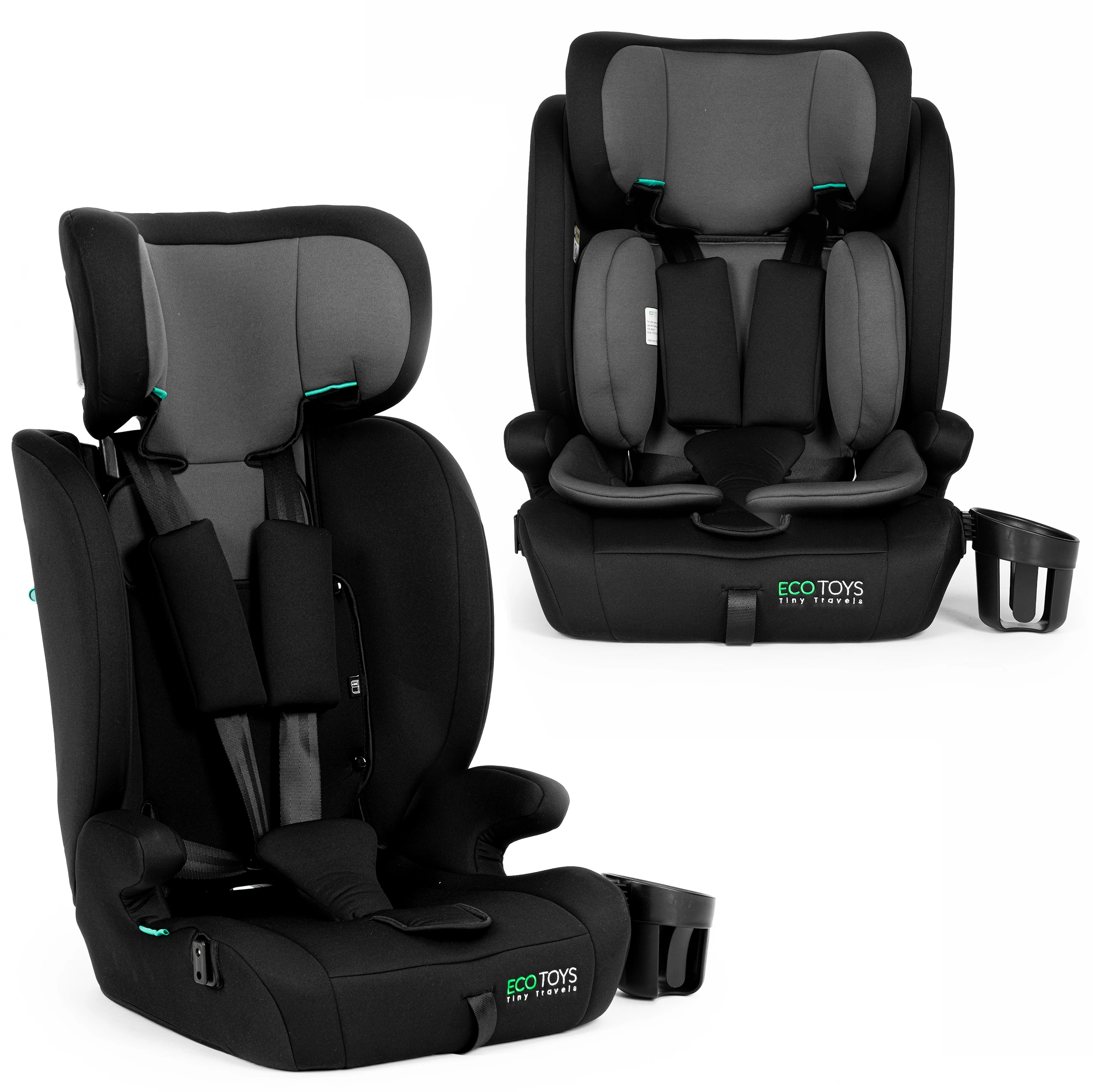 Fotelik samochodowy dla dzieci wzrost 76-150 cm R129 uchwyt na napoje ECOTOYS - Mama i dziecko