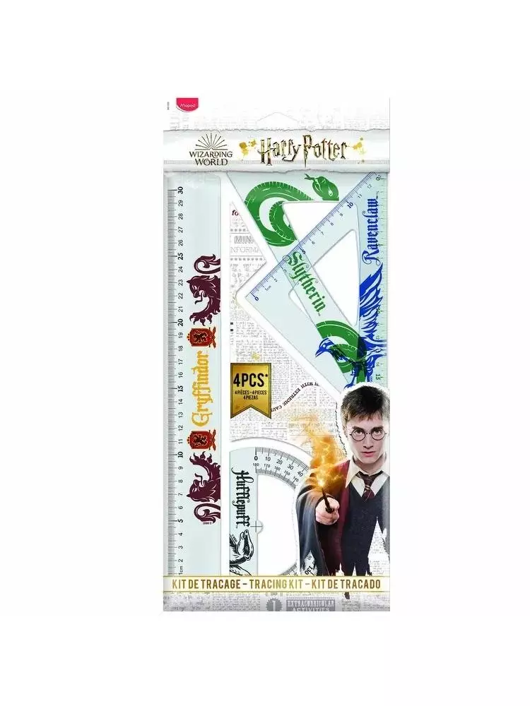 Zestaw geometryczny Harry Potter 4 el. MAPED - Papiernicze i szkolne