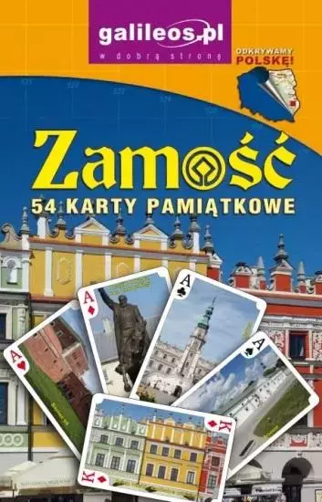 Zamość - karty pamiątkowe do gry. 54 karty do gry - Gry