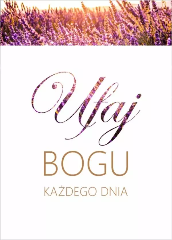 Kartka Ufaj Bogu każdego dnia - Papiernicze i szkolne