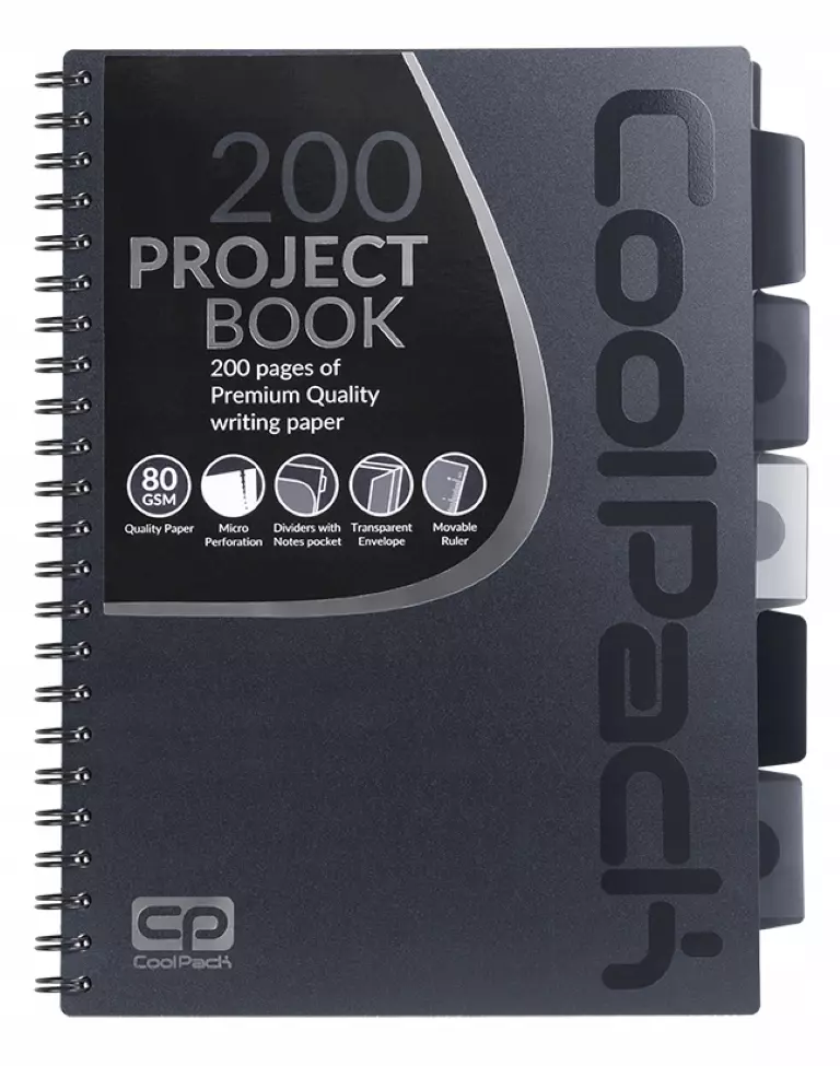 Kołobrulion A4. CoolPack, szary - Papiernicze i szkolne