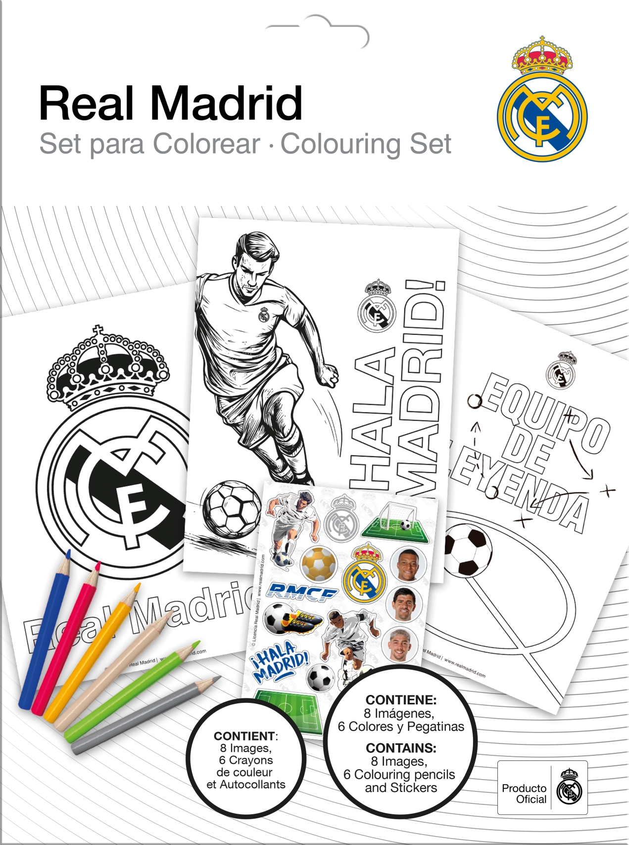 Zestaw do kolorowania Real Madrid RM00025 - Zabawki